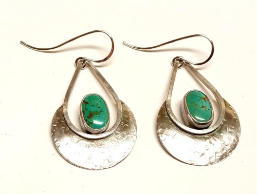 Judy Larson's Disc Cutter Earrings Remodel - , Metalwork, Cutting, Cutting Tool, Cutters, Filing, Finishing, Butane Torch, Soldering, Solder, Add earring findings